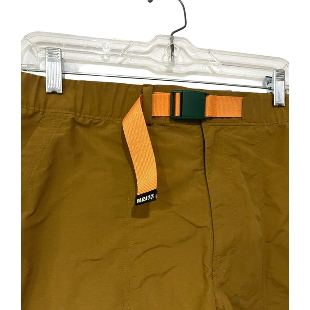 REI Co-op Sahara Amphib Shorts Mens L Clay Brown Belted Outdoor Hiking 6" - Picture 2 of 6